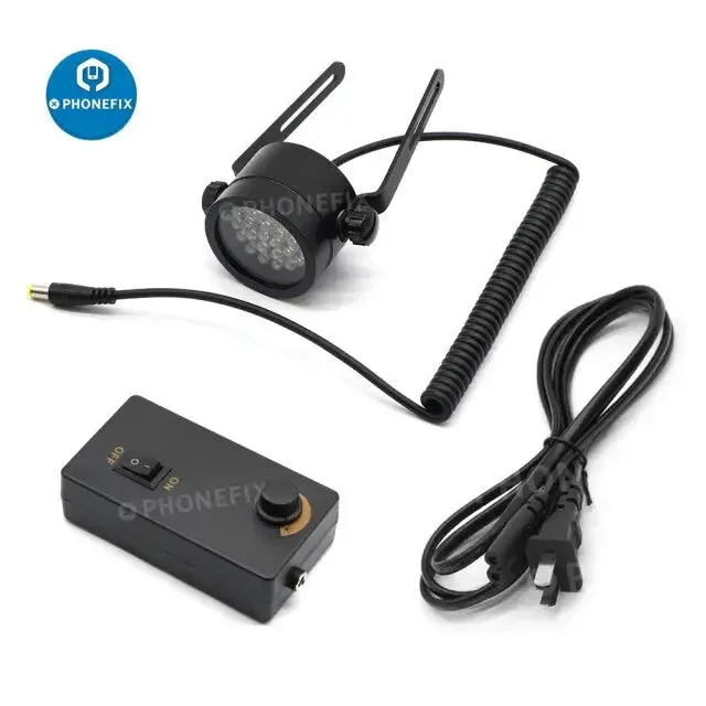 28 LEDs Slant Ring Light Illuminator Oblique Light Source Lamp For Stereo Microscop