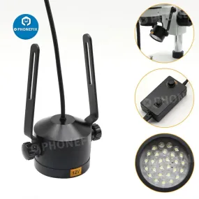 28 LEDs Slant Ring Light Illuminator Oblique Light Source Lamp For Stereo Microscop