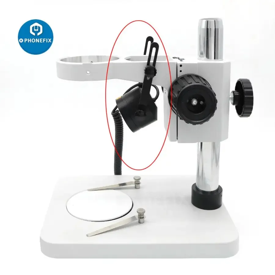 28 LEDs Slant Ring Light Illuminator Oblique Light Source Lamp For Stereo Microscop