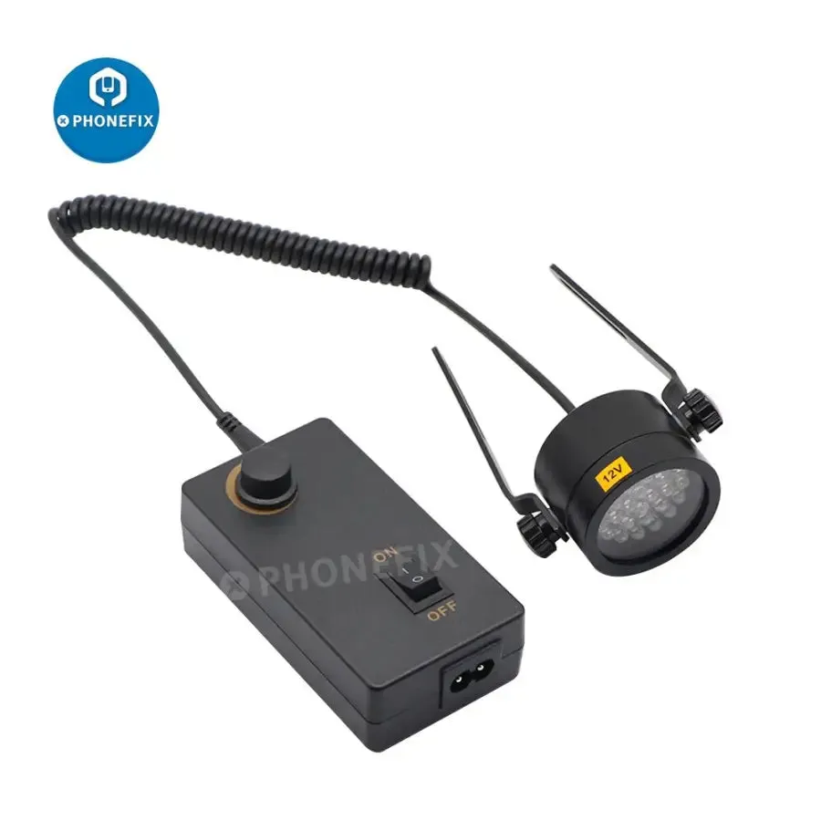 28 LEDs Slant Ring Light Illuminator Oblique Light Source Lamp For Stereo Microscop
