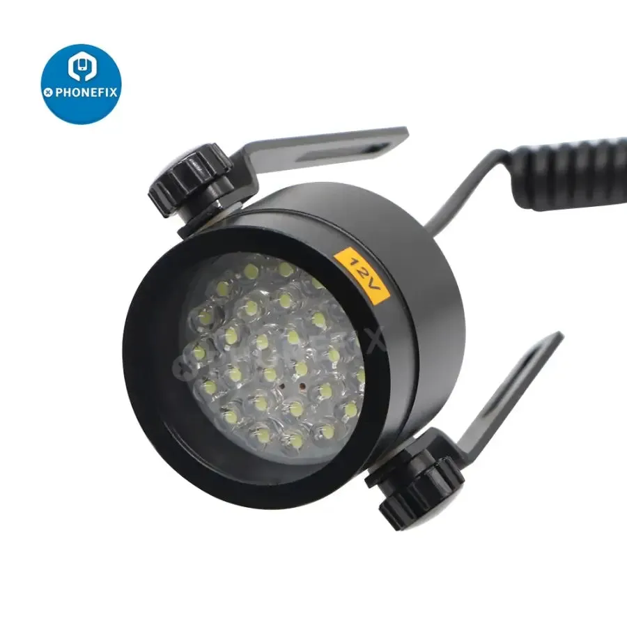 28 LEDs Slant Ring Light Illuminator Oblique Light Source Lamp For Stereo Microscop