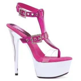609-GENEVA 6" Pointed Stiletto Sandal.