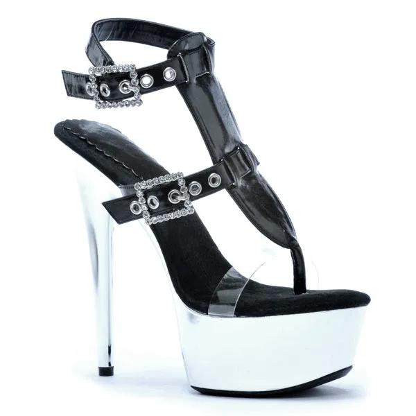 609-GENEVA 6" Pointed Stiletto Sandal.