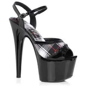 709-BRITNEY 7" Stiletto Sandal With Plaid