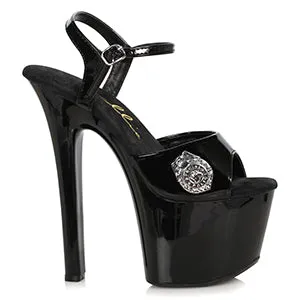 711-PATROL 7" Women's Stiletto Sandal with Badge
