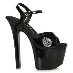 711-PATROL 7" Women's Stiletto Sandal with Badge