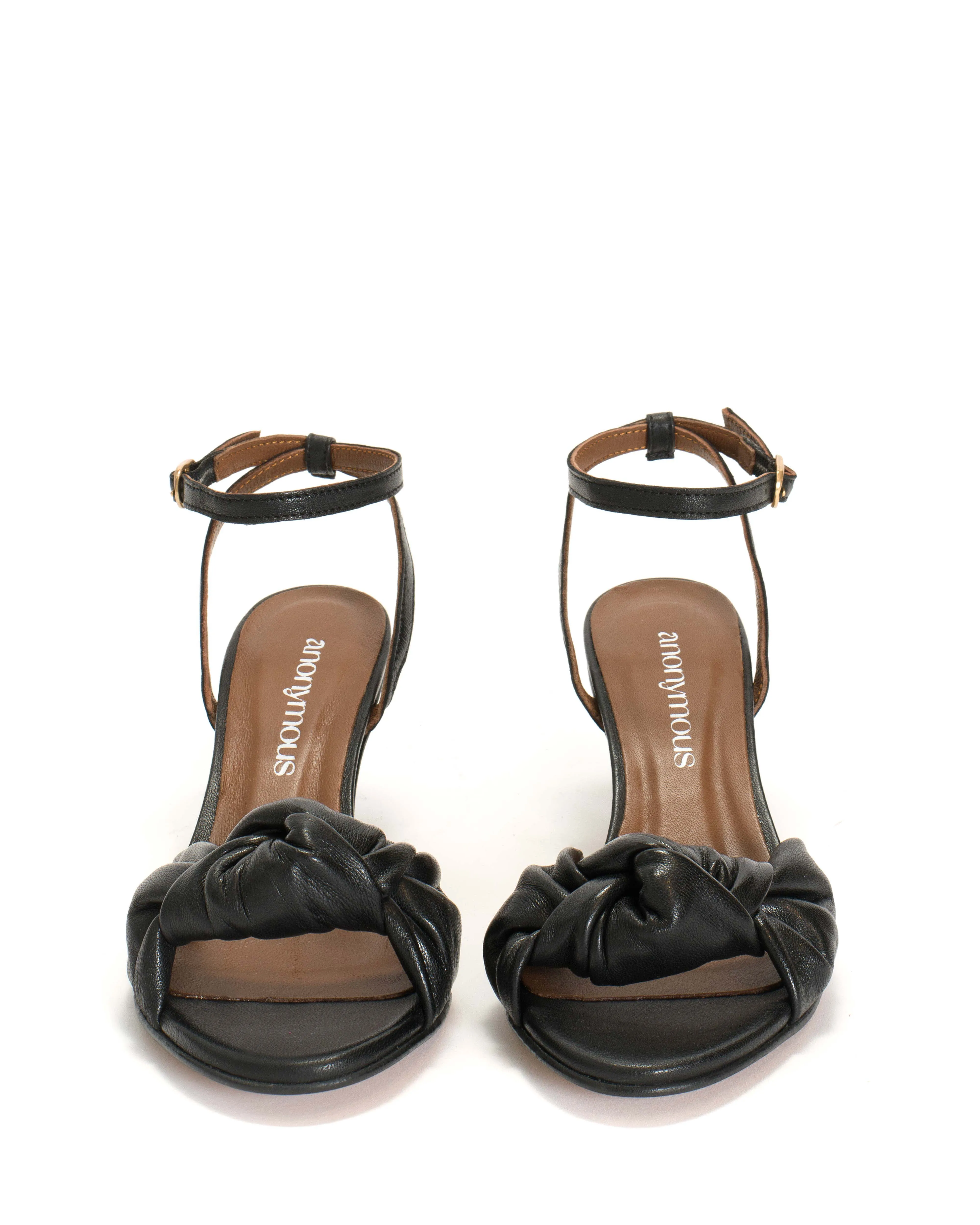 Aliza 50 stiletto Shiny lamb Black