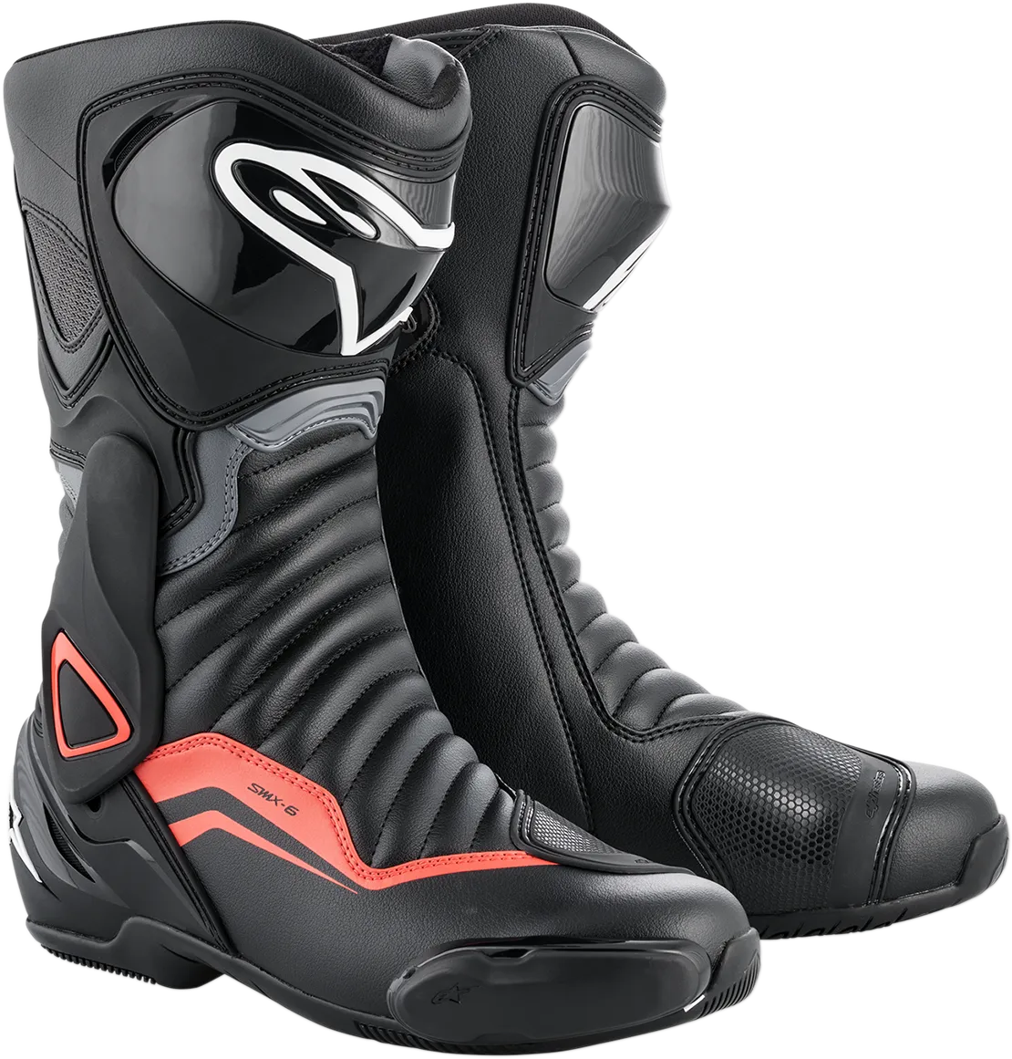 ALPINESTARS SMX-6 v2 Boots - Black/Gray/Red - US 12.5 / EU 48 2223017-1130-48