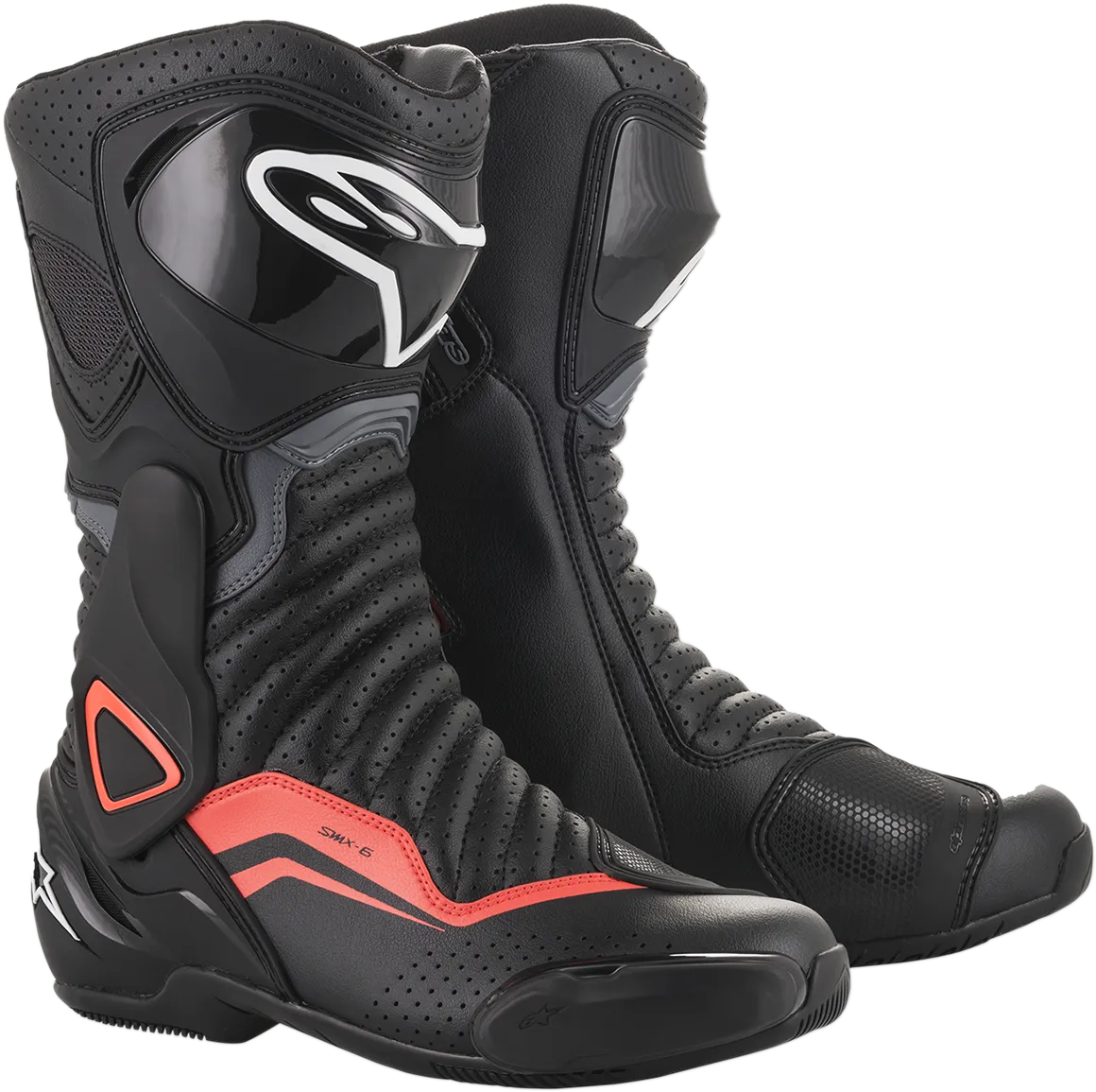 ALPINESTARS SMX-6 v2 Boots - Black/Gray/Red - Vented - US 13.5 / EU 49 2223017-1133-49