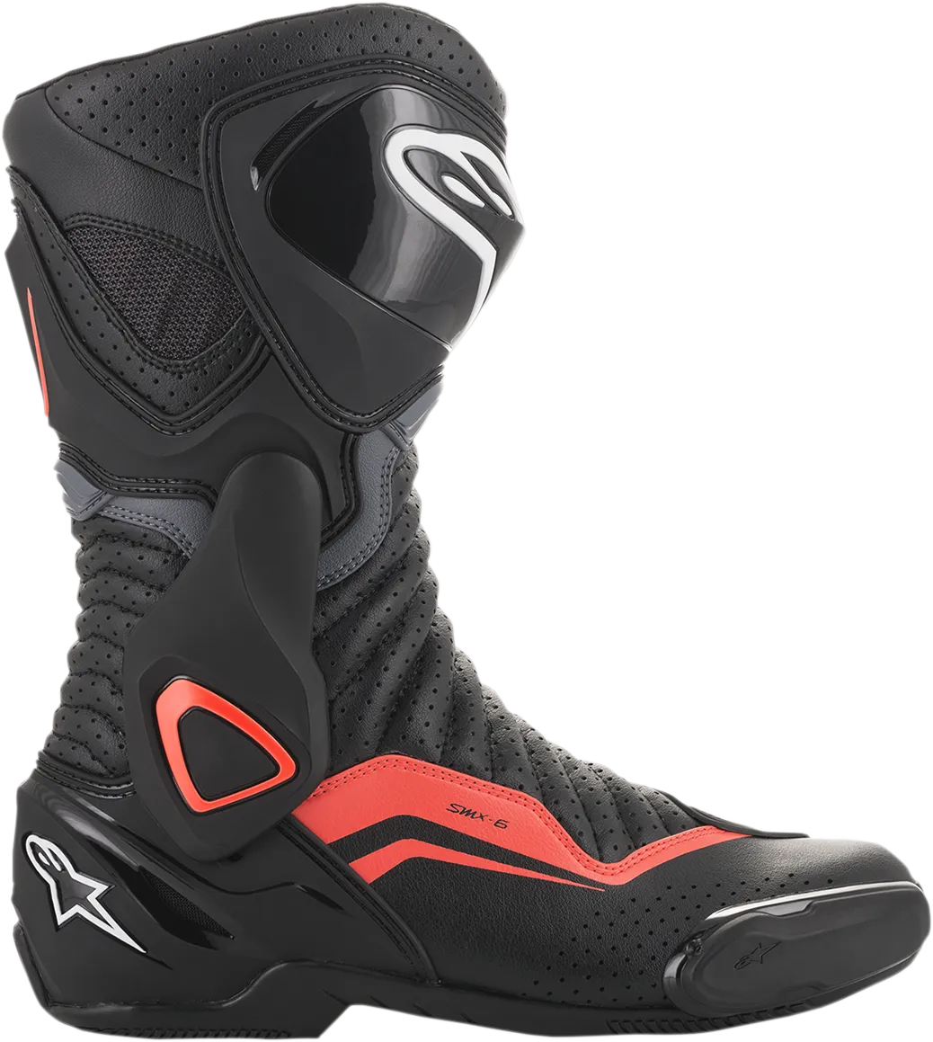 ALPINESTARS SMX-6 v2 Boots - Black/Gray/Red - Vented - US 13.5 / EU 49 2223017-1133-49
