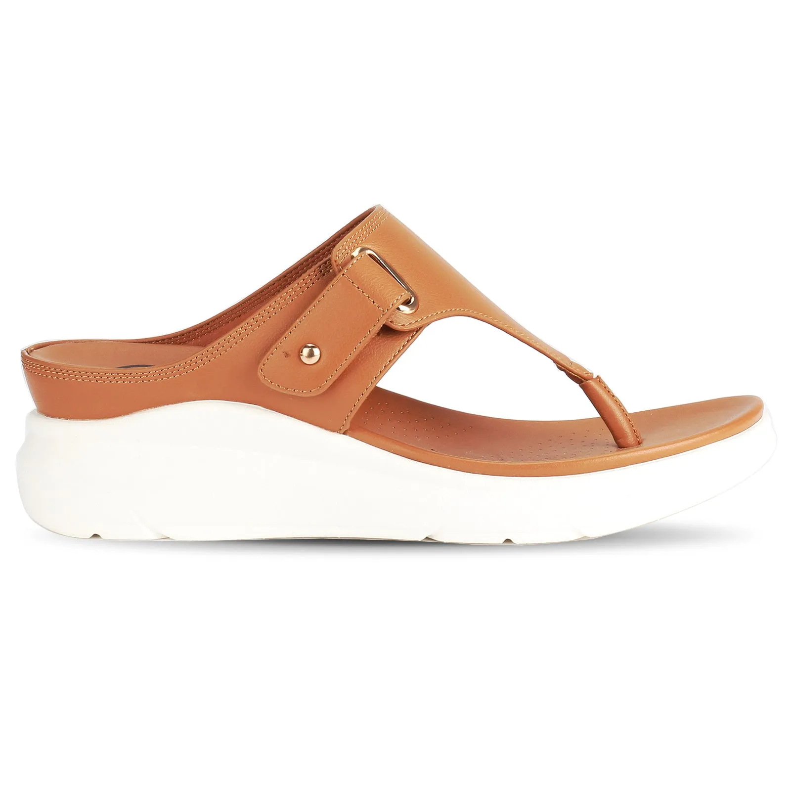 Amber women's comfy platform heel toepost sandal