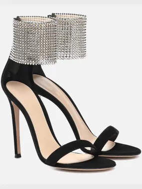 Amozae-Rhinestone Stiletto-Heel Sandals