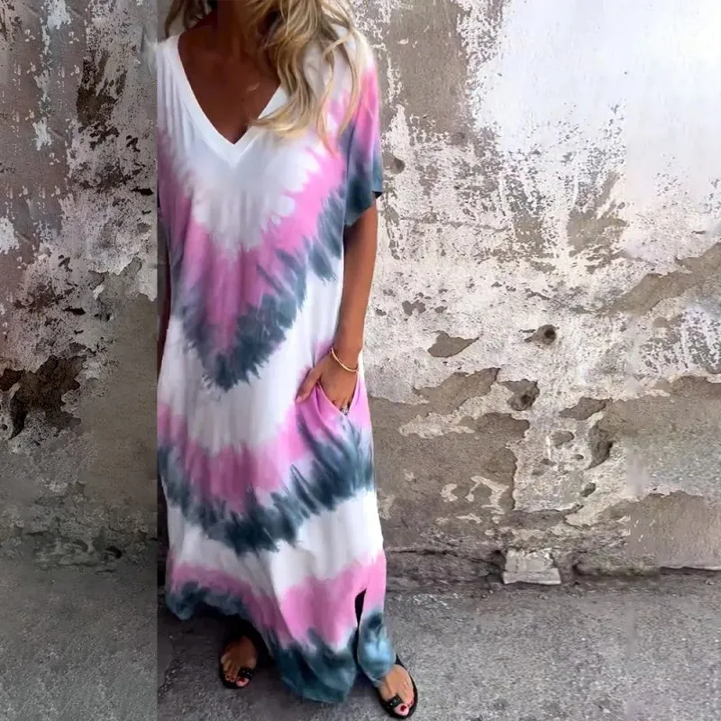 ANGELA™ | COMFORTABLE V-NECK MAXI DRESS