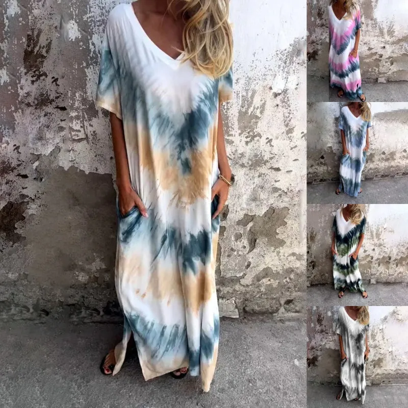 ANGELA™ | COMFORTABLE V-NECK MAXI DRESS