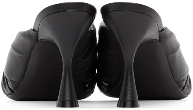 Balenciaga Black Drapy 80mm Mules