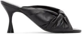 Balenciaga Black Drapy 80mm Mules