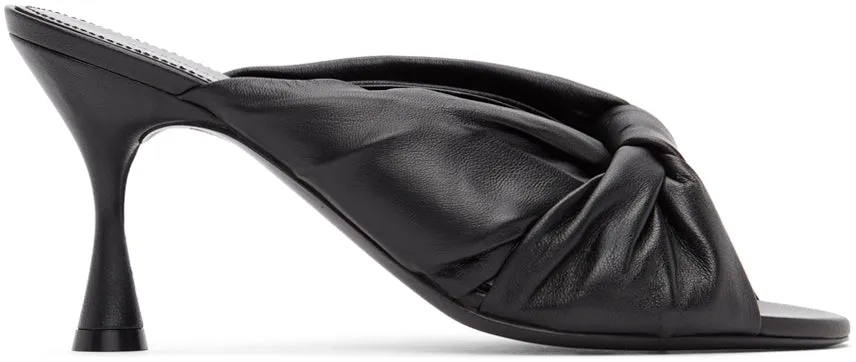 Balenciaga Black Drapy 80mm Mules