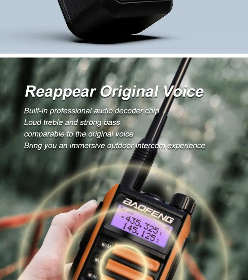 BAOFENG UV-16R TRI-BAND RADIO (USB-C RECHARGE)