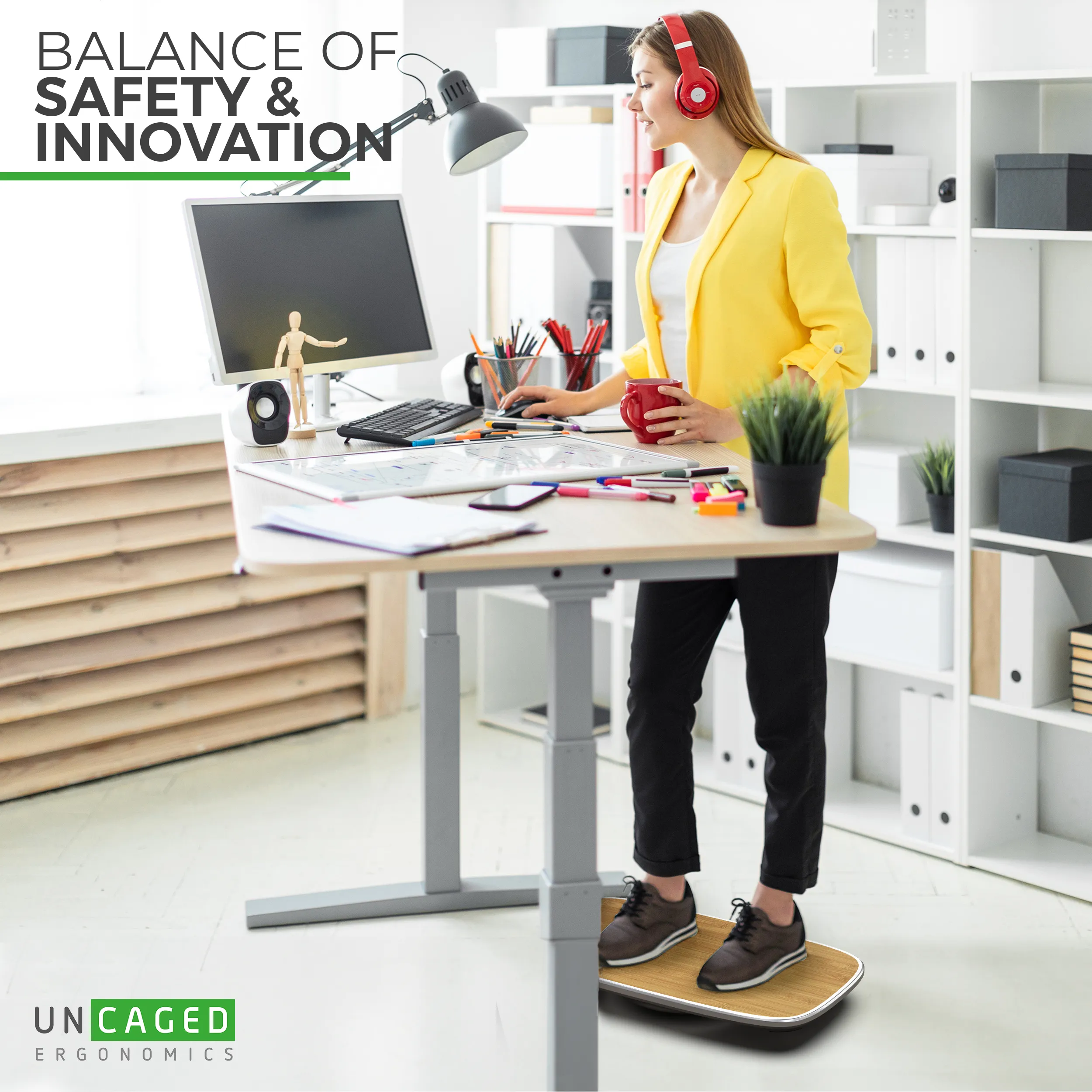 BASE  Active Standing Desk Balance Board