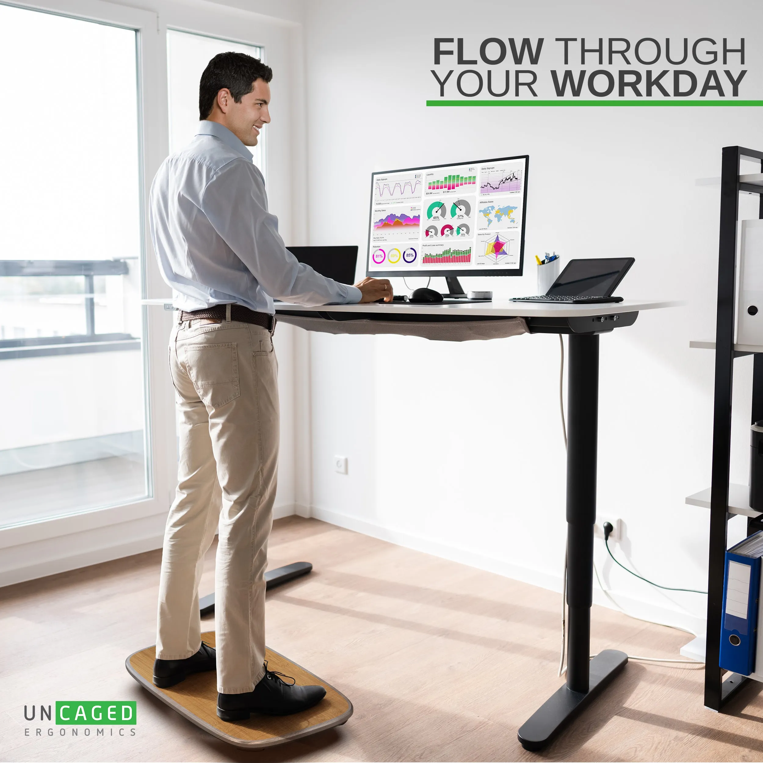 BASE  Active Standing Desk Balance Board
