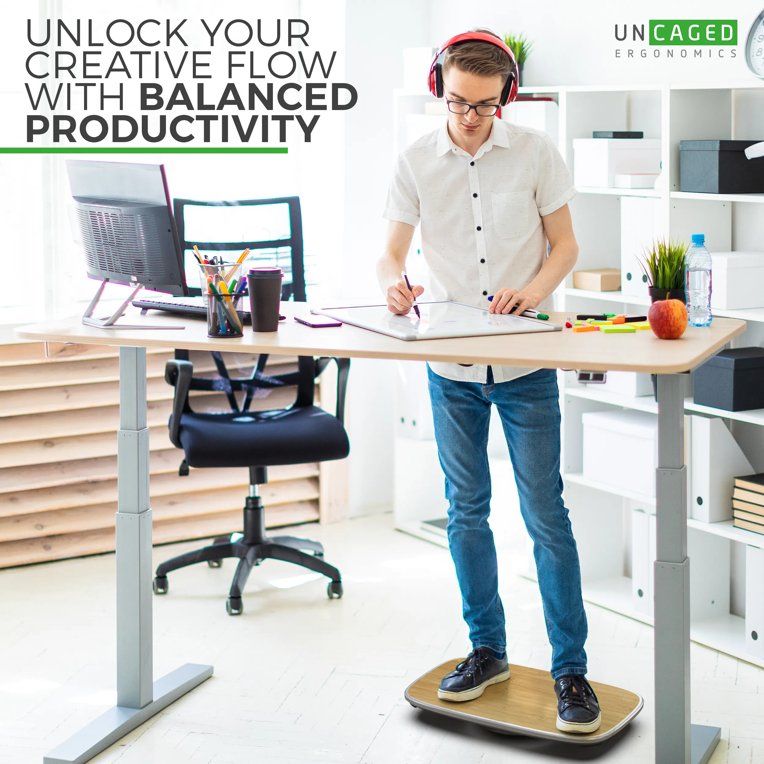 BASE  Active Standing Desk Balance Board