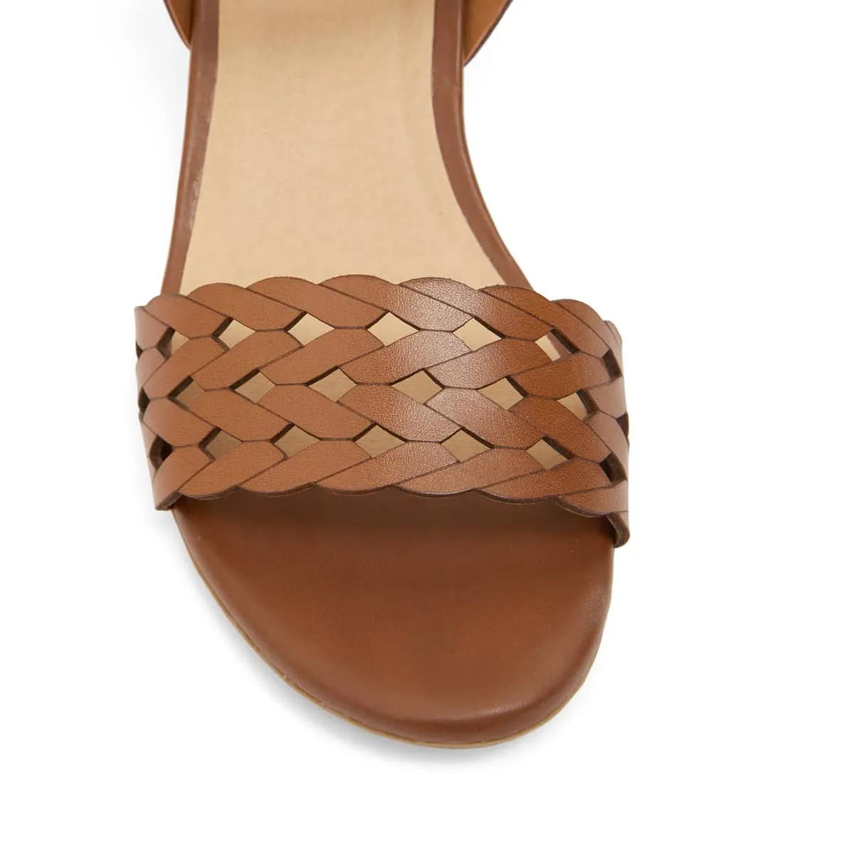Callum Heel in Cognac Leather