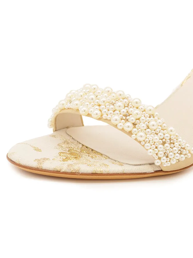 Cappy d'Orsay Sandal Brocade