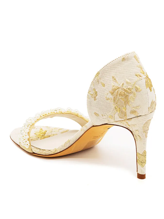 Cappy d'Orsay Sandal Brocade