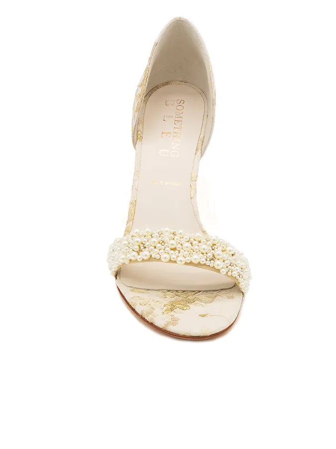 Cappy d'Orsay Sandal Brocade