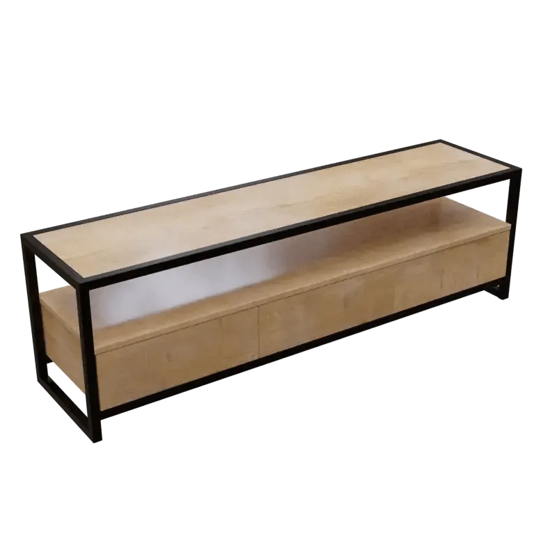 Casper TV Unit With Storage Space & Drawers in Large Size in Wooden Texture