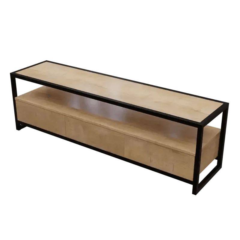 Casper TV Unit With Storage Space & Drawers in Large Size in Wooden Texture