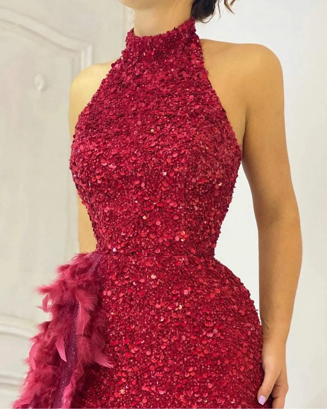 Cherry Red Evening Dress