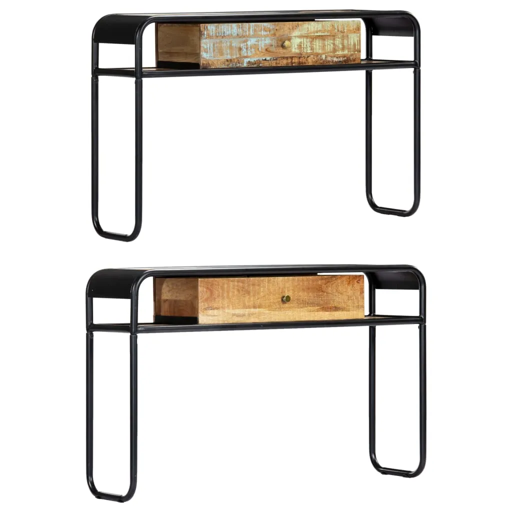 Console Table Entryway Table Side Table with Drawer Solid Wood Mango