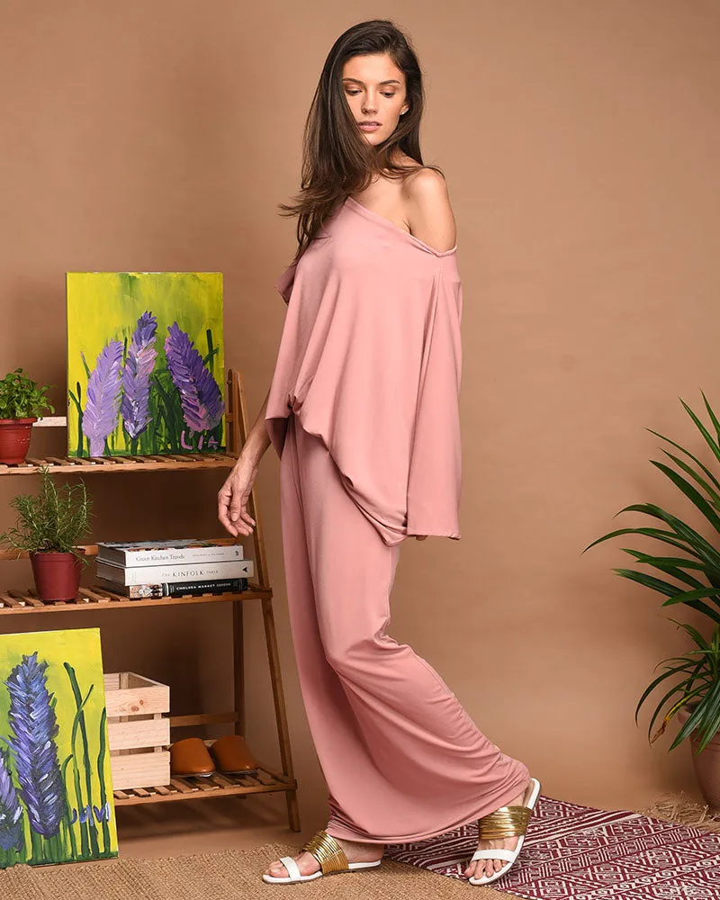 Federica Assymetric Jersey Maxi Dress