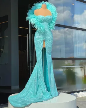 Fluffy Evening Dress