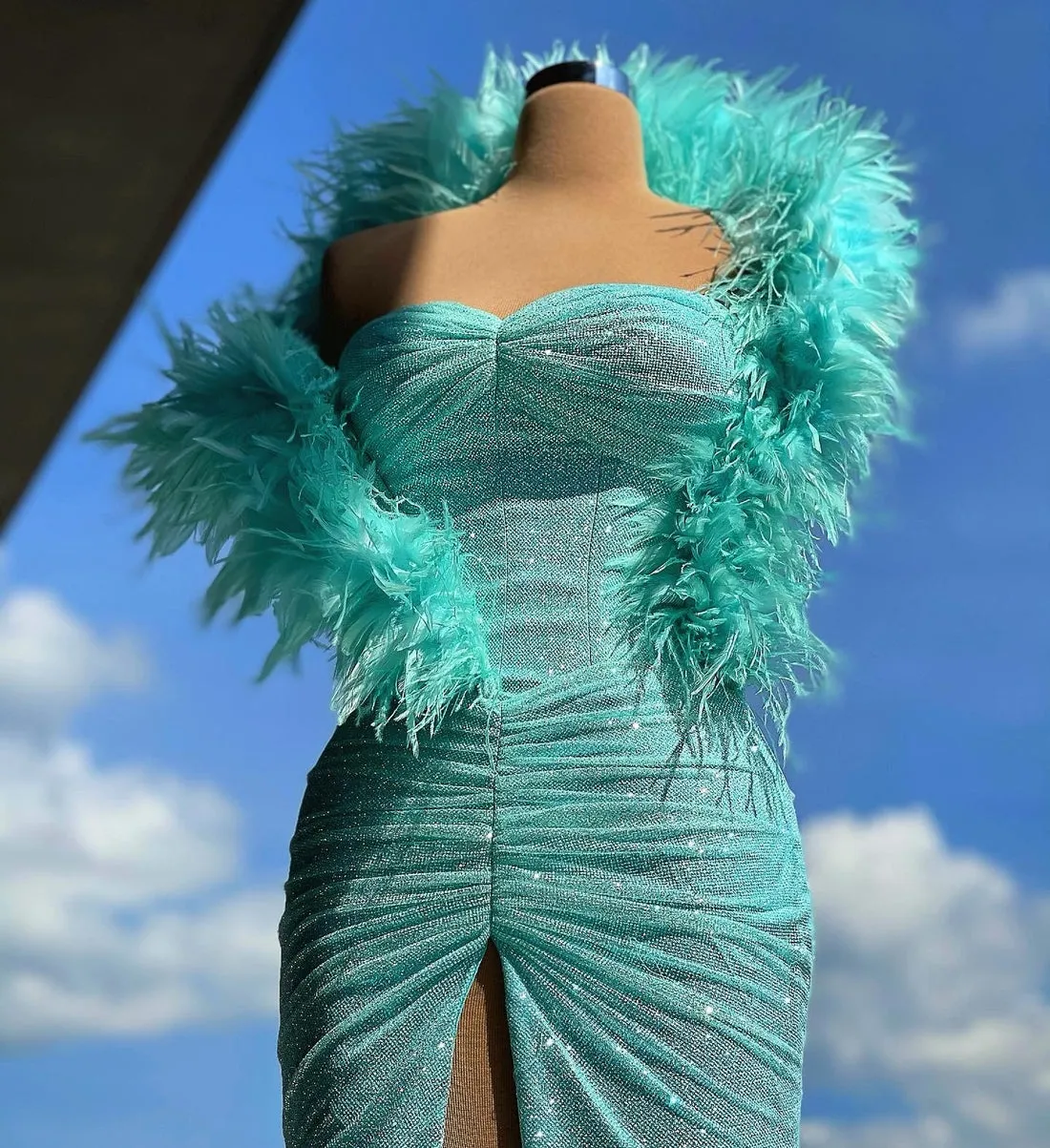 Fluffy Evening Dress