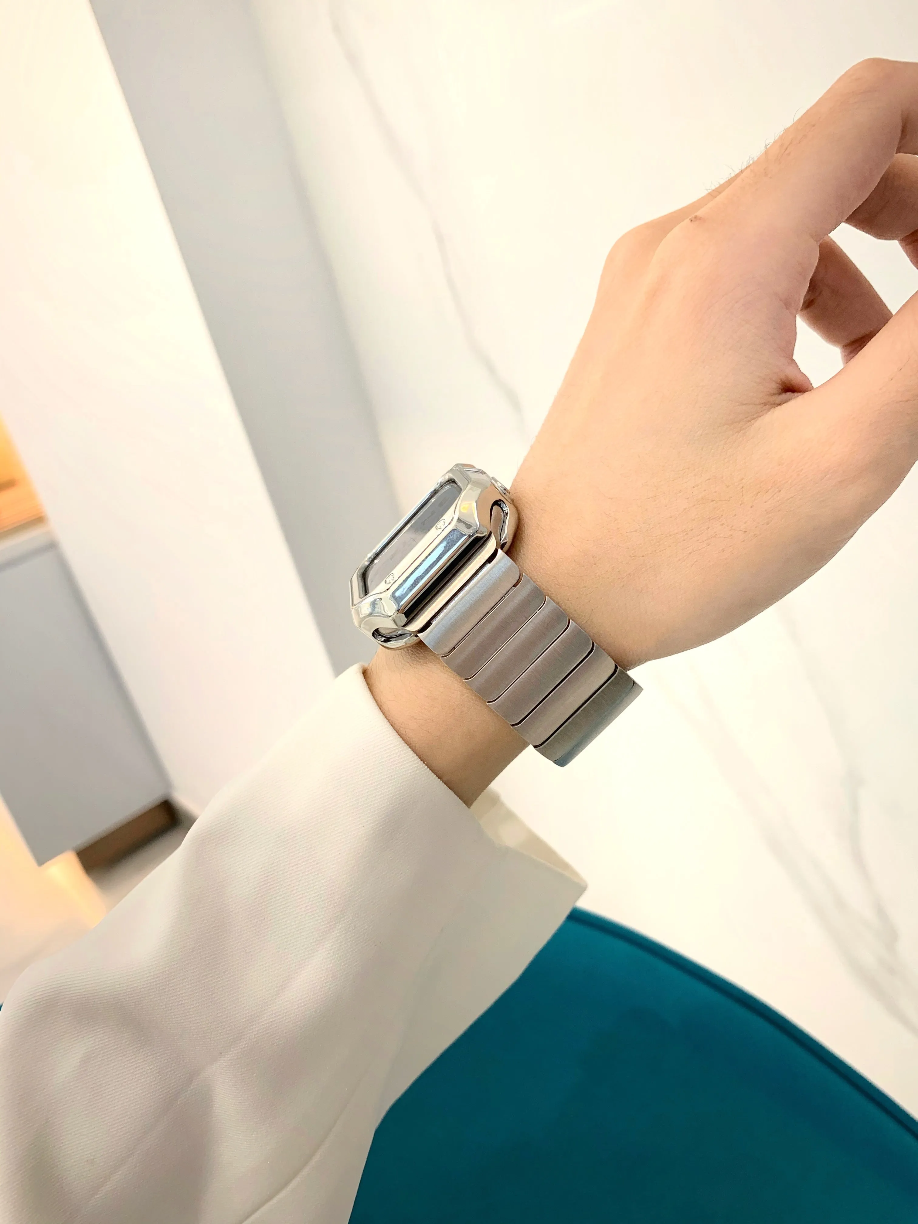 Gold Apple Watch Band, Apple Watch Band Chain, Apple Watch Band 38mm, 40mm 44mm, Metal Bracelet Wristband, Apple Watch Band Strap