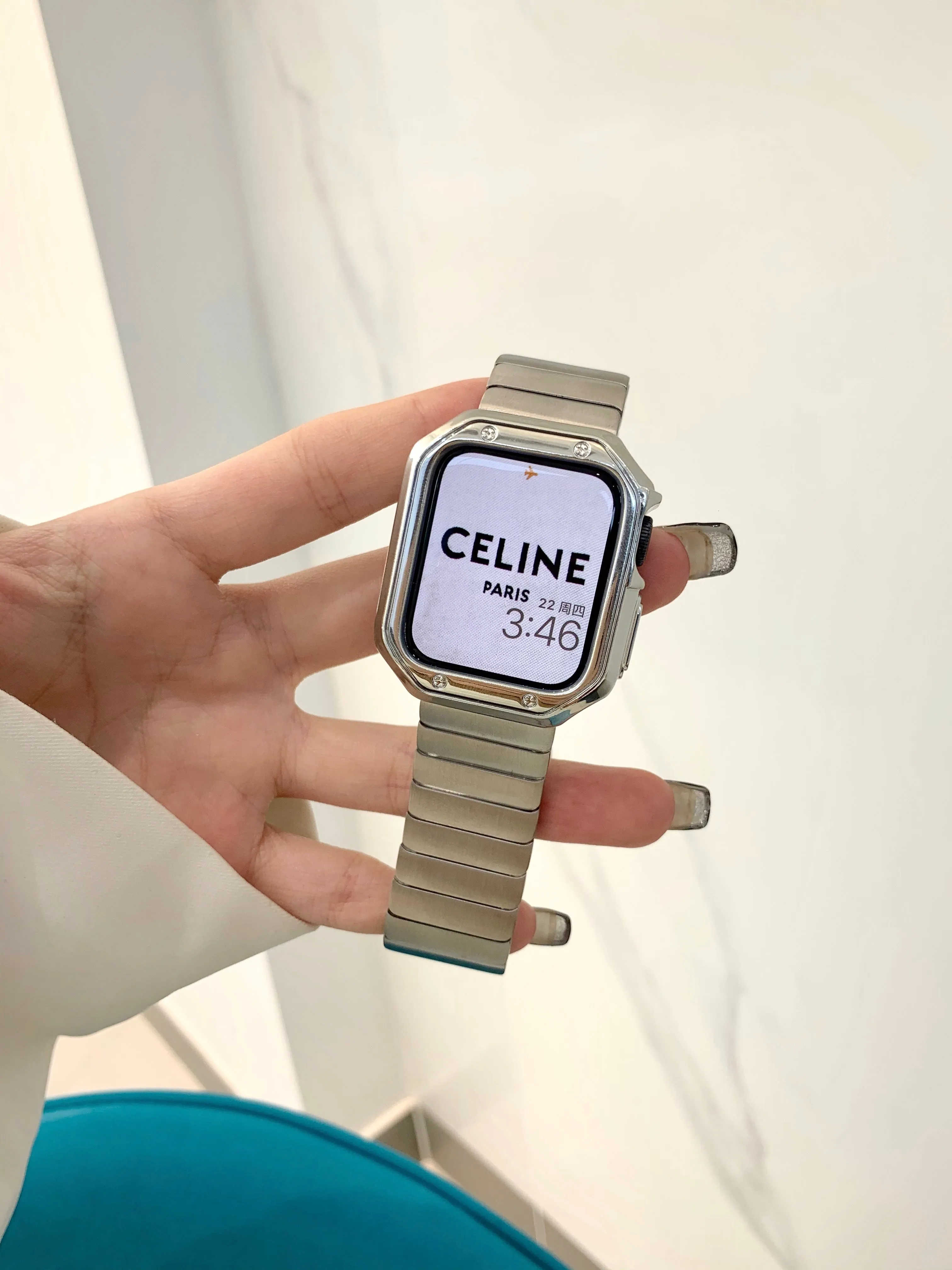 Gold Apple Watch Band, Apple Watch Band Chain, Apple Watch Band 38mm, 40mm 44mm, Metal Bracelet Wristband, Apple Watch Band Strap