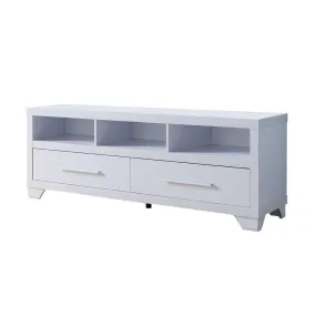 Havana 60 inch TV Stand with Storage Drawers in White