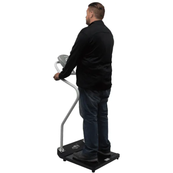 Health o Meter Antimicrobial Digital Platform Scale with Extended Handrails