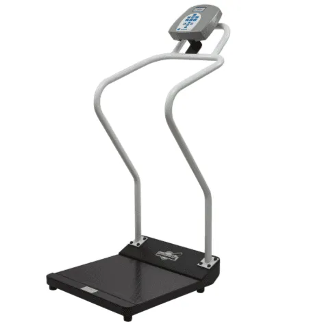 Health o Meter Antimicrobial Digital Platform Scale with Extended Handrails