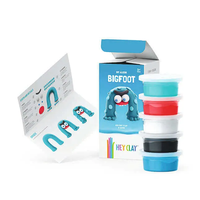 Hey Clay Claymates Bigfoot Air Dry Modeling Art Kit
