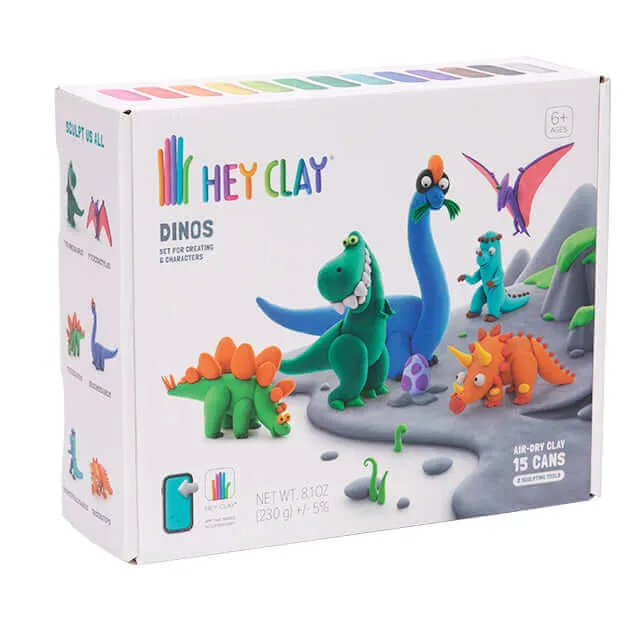 Hey Clay Dinos Air Dry Modeling Clay Kit