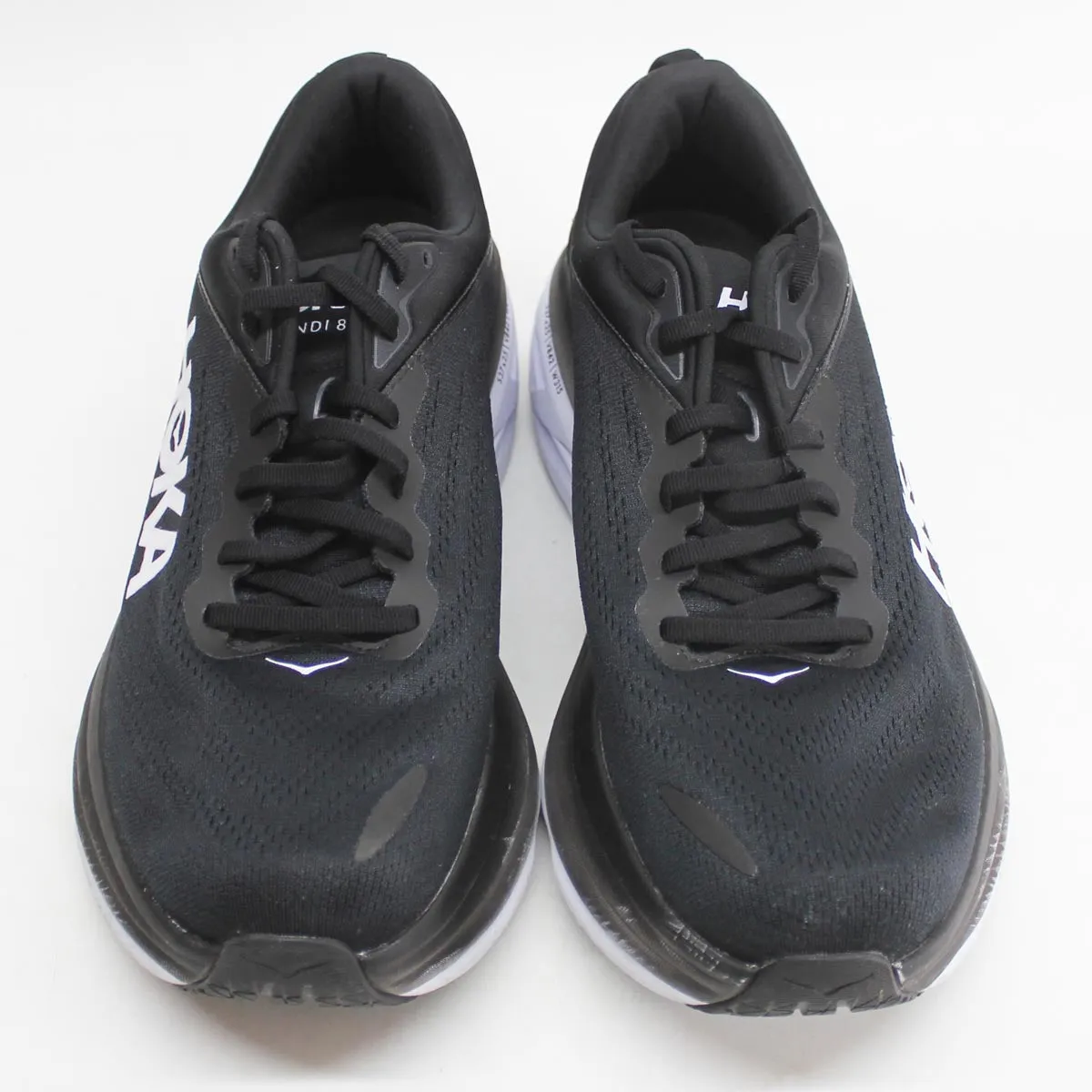 Hoka Mens Trainers Bondi 8 Lace-Up Low-Top Running Sneakers Textile - UK 11.5