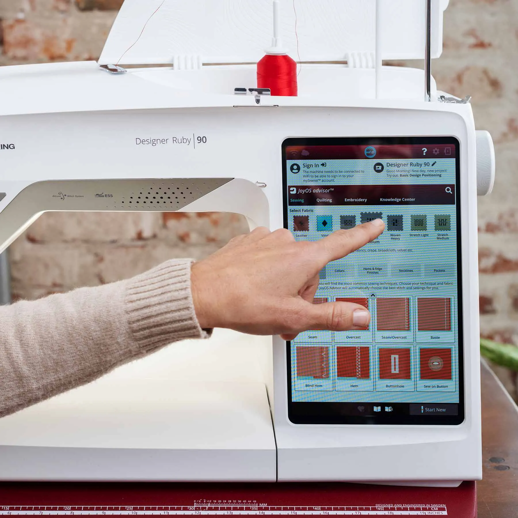 HUSQVARNA® VIKING® DESIGNER RUBY™ 90 Sewing & Embroidery Machine  🎄 Holiday Bundle