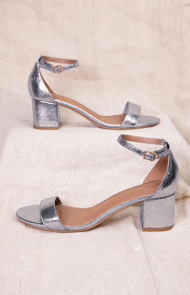 Iris Heels - Silver