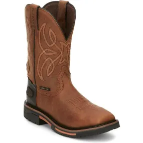 Justin Men's Dallen 11" Nano Comp Toe Western Work Boot -Brown- SE4215