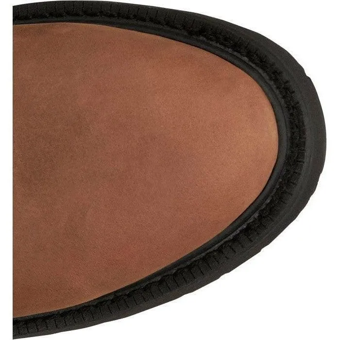 Justin Men's Livestock 8" Round Toe Western Work Boot -Brown- OW760