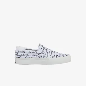 Lacoste Womens Jump Serve Canvas Printed Slip-On Shoes