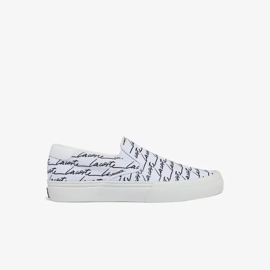 Lacoste Womens Jump Serve Canvas Printed Slip-On Shoes